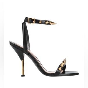 Alexander McQueen spiked leather sandal pump